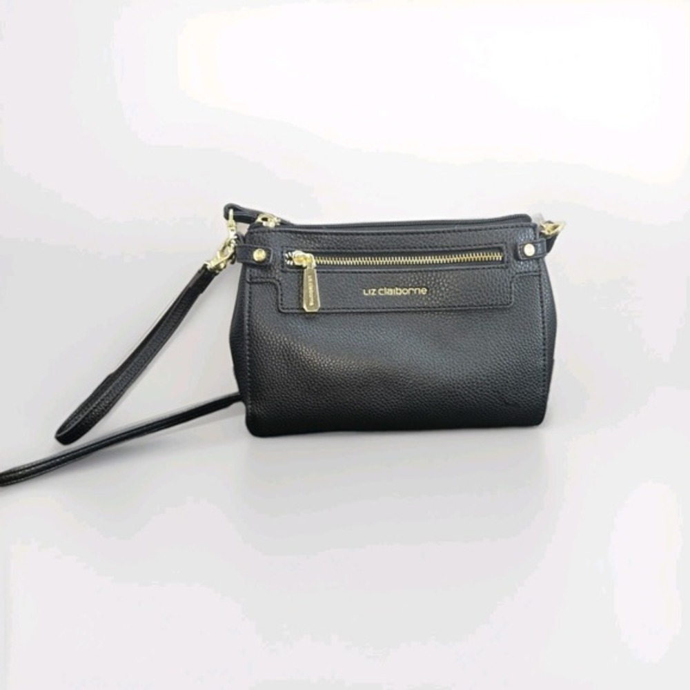Liz Claiborne‎ Crossbody Clutch Wristlet Black